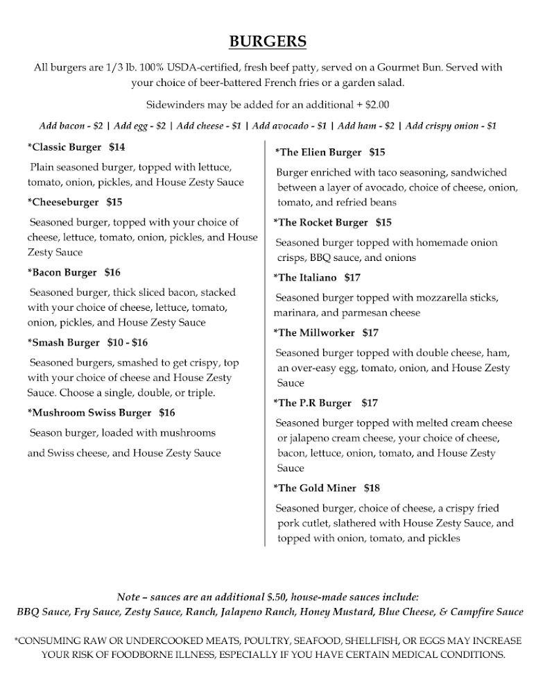 The Vault Restaurant Classic Burger
